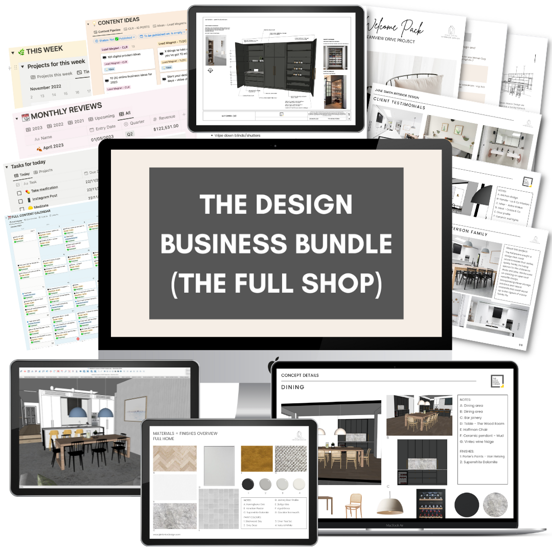Design Business Bundle (everything in the shop!)