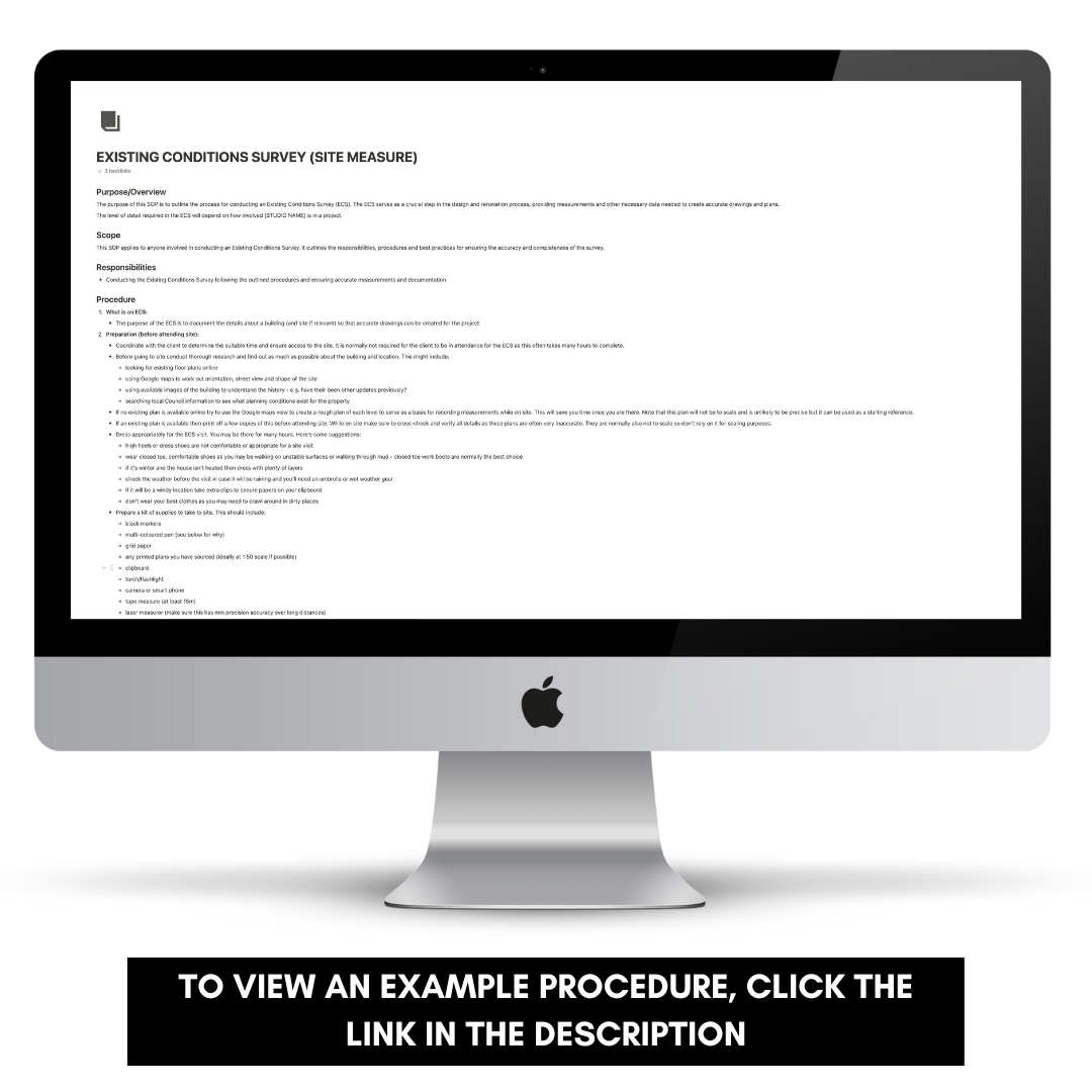 Systems + Procedures (SOP) Database
