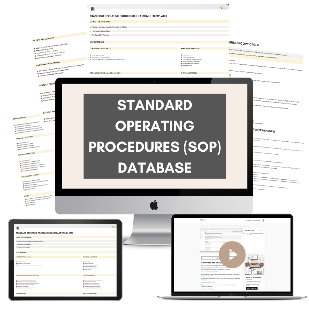 Business Procedures (SOP) Database: Streamline your Systems + Processes