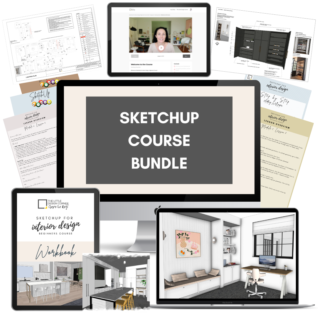 SketchUp Beginner + Intermediate Course Bundle
