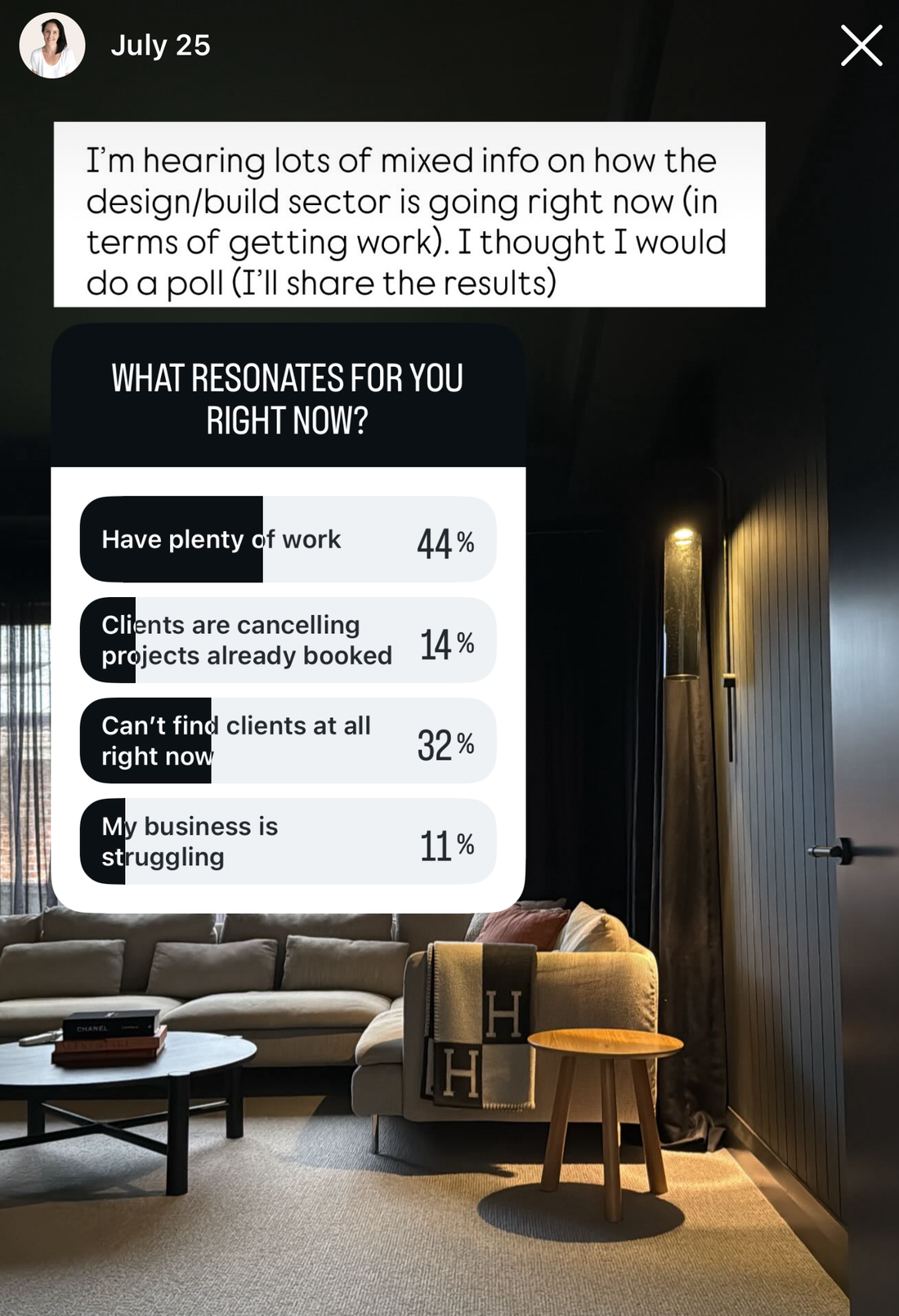 Is the interior design industry slow right now?