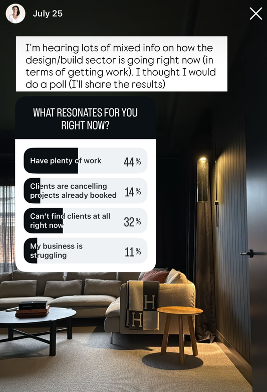 Is the interior design industry slow right now?