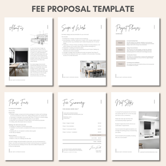 Fee Proposal Template