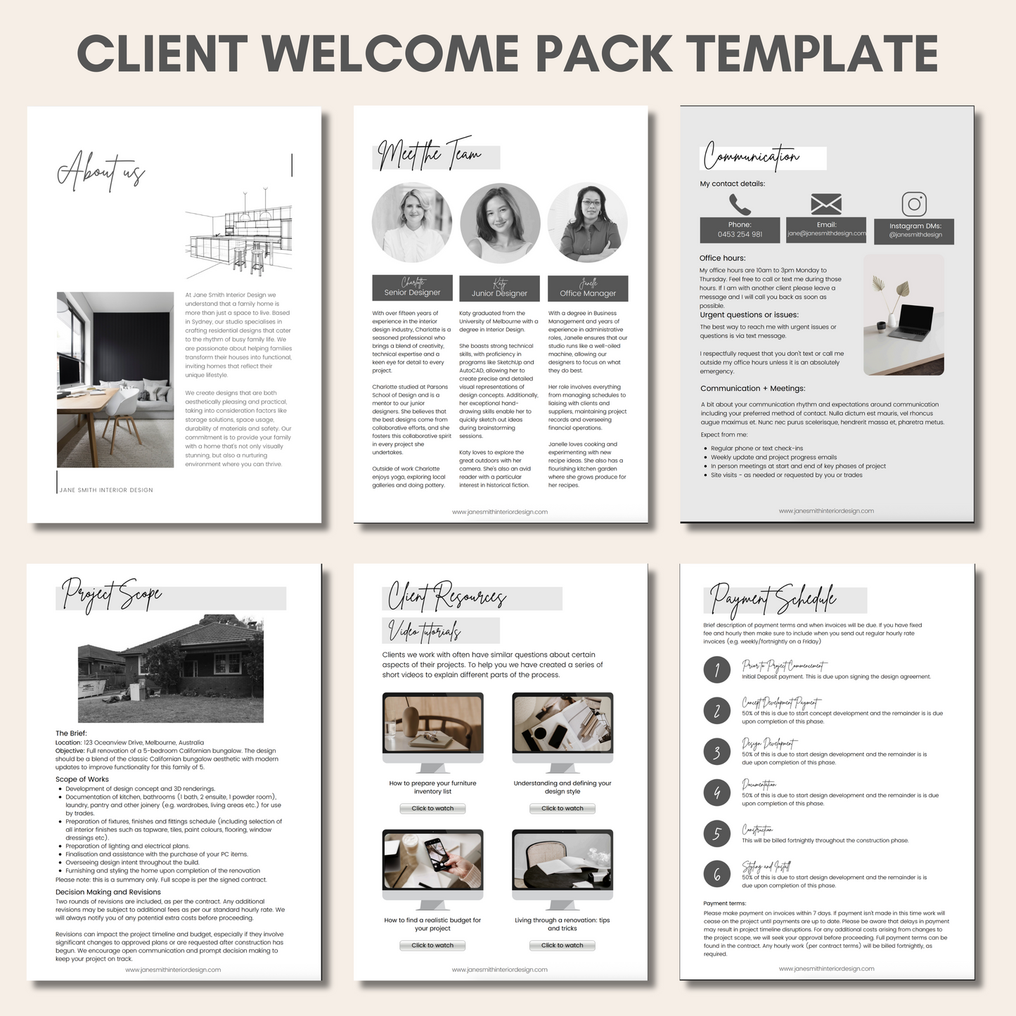 Client Welcome Pack