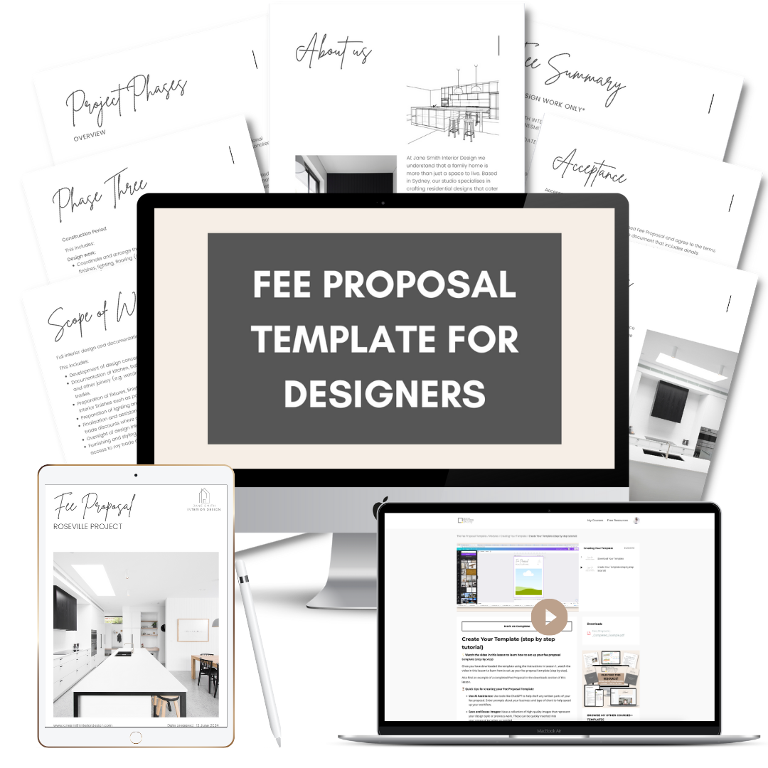 Fee Proposal Template – The Little Design Corner