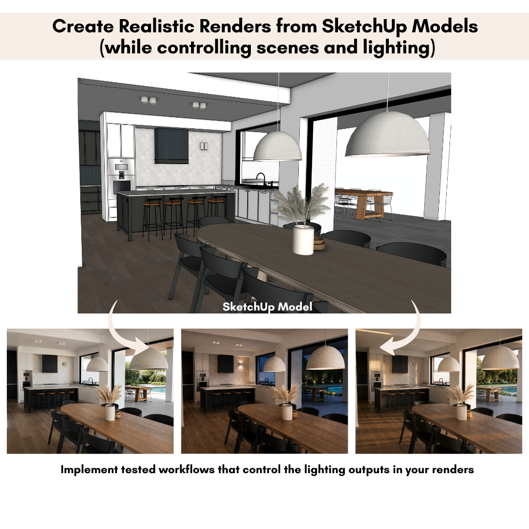 AI Rendering Workflows for SketchUp 💥 40% OFF Pre-launch Sale 💥