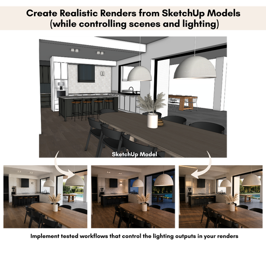AI Rendering Workflows for SketchUp 💥 40% OFF Pre-launch Sale 💥