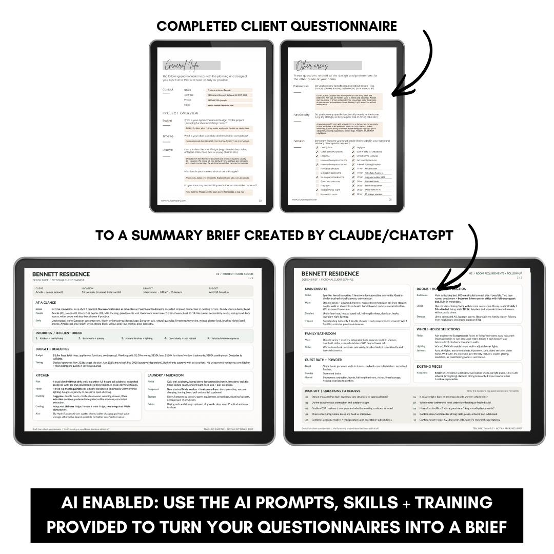 Client Onboarding Questionnaire (AI enabled)