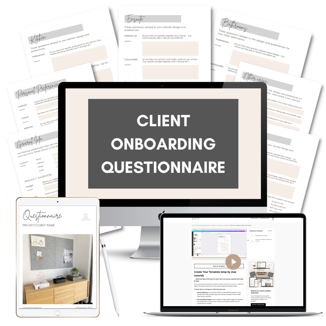 Client Onboarding Questionnaire Template The Little Design Corner