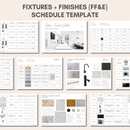 Ffe Spec Design Blank Fixtures and Finishes (FF&E) Schedule Template – The Little Design Corner