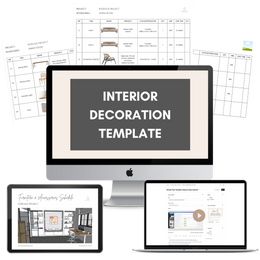 Interior Decoration (Furniture Schedule) Template – The Little Design ...