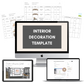Interior Decoration (Furniture Schedule) Template