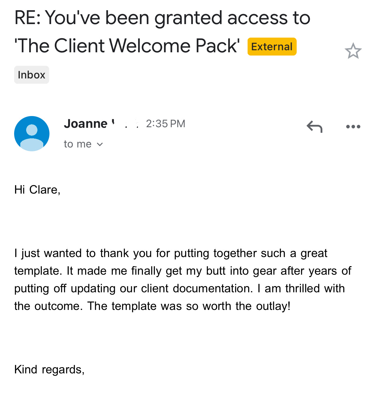 Client Welcome Pack – The Little Design Corner