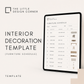 Interior Decoration (Furniture Schedule) Template