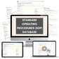 Business Procedures (SOP) Database: Streamline your Systems + Processes