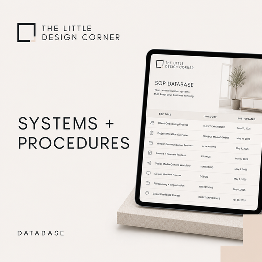 Systems + Procedures (SOP) Database