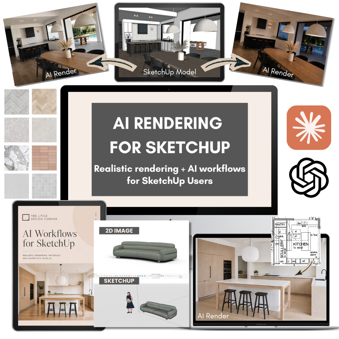 AI Rendering Workflows for SketchUp 💥 40% OFF Pre-launch Sale 💥