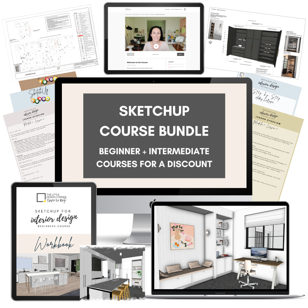 SketchUp Beginner + Intermediate Course Bundle